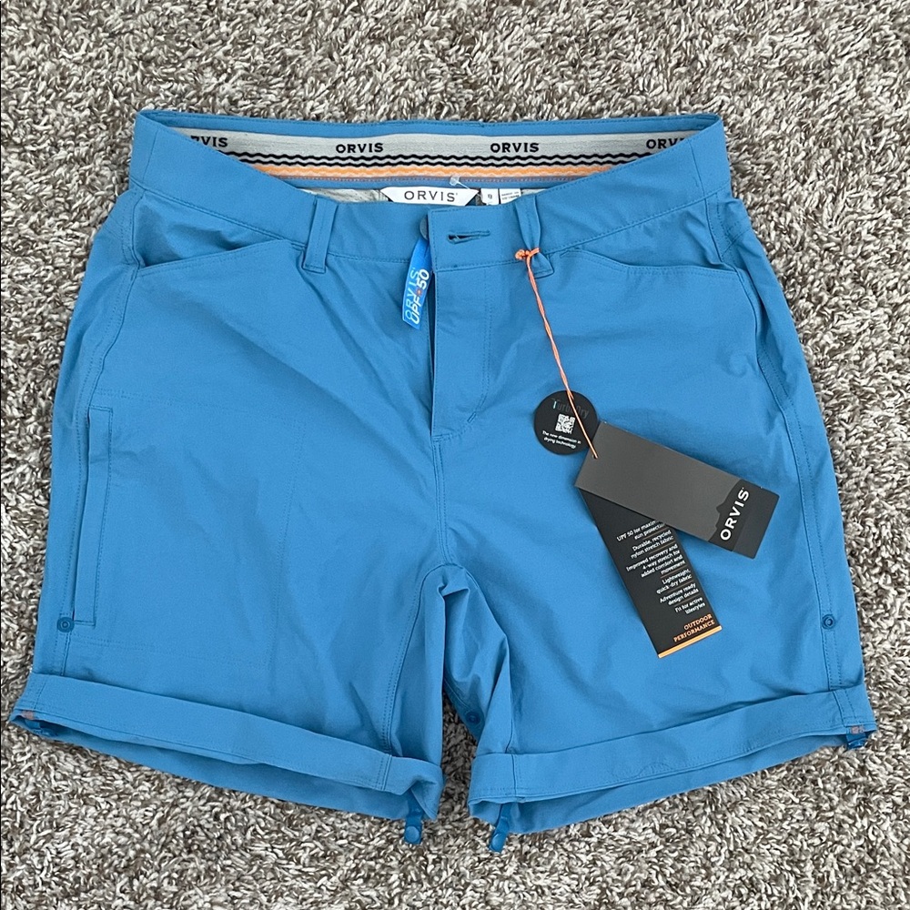 Orvis Teal-Blue Performance Shorts